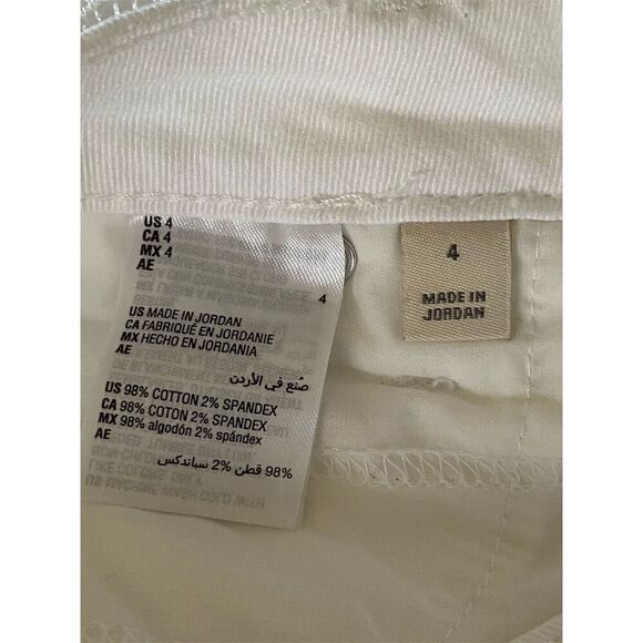 Style & Co Girlfriend Jeans White Midrise Curvy Fit Size 4 - Picture 4 of 11